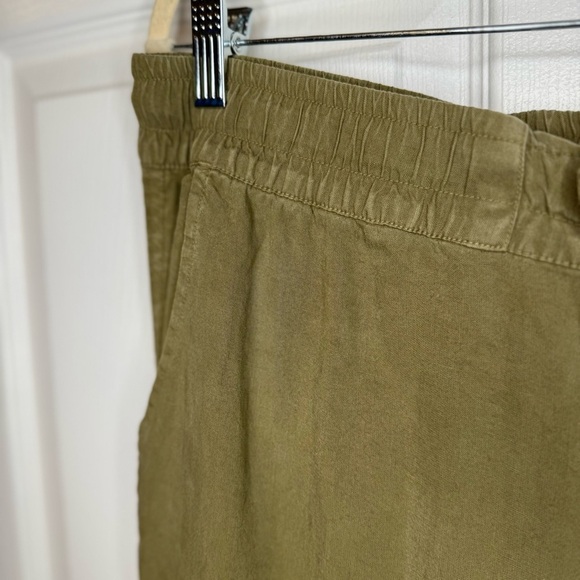 Cloth & Stone Olive Ankle Tencel Joggers Elastic around Ankles Size Large GUC - Picture 2 of 9